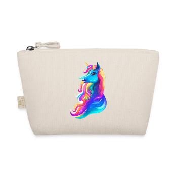 Unicorn Mädchen Einhorn Fabeltier Einhörner - Bio-Täschchen - Natur - Vorne