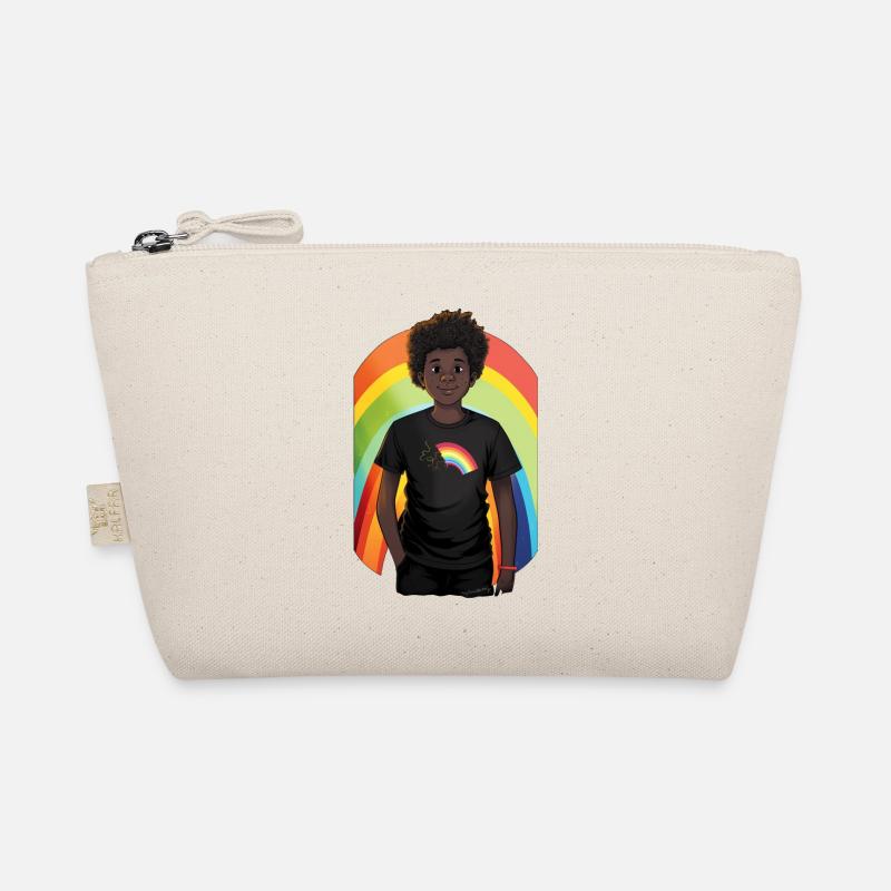 Rainbow and Child - Organic Pouch - nature
