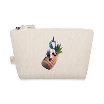 Ananas Einhorn - Tropisches Einhorn - Bio-Täschchen - Natur - Vorne