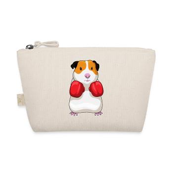 Meerschweinchen Boxer Boxhandschuhe Boxen - Bio-Täschchen - Natur - Vorne