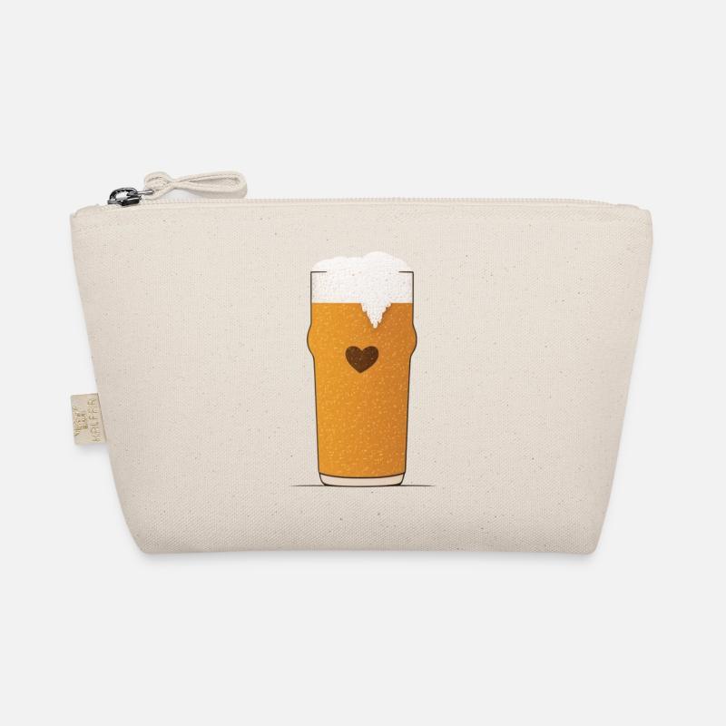 Bierliebe Bierglas Herz Bio-Täschchen