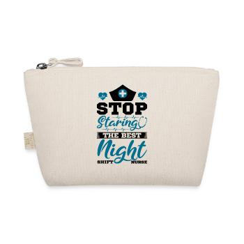 Stop staring the best Night Shift Nurse - Bio-Täschchen - Natur - Vorne