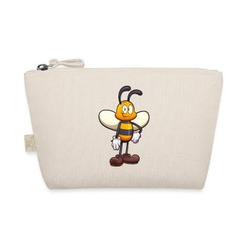 Friendly Cute Cartoon Bee - Organic Pouch - nature - Front