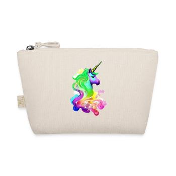 Einhorn Fabeltier Mädchen Einhörner Unicorn - Bio-Täschchen - Natur - Vorne