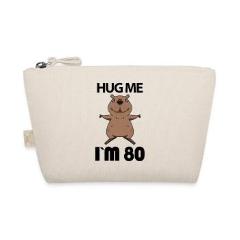 80 Birthday - 80 Years - Hug - Organic Pouch - nature - Front