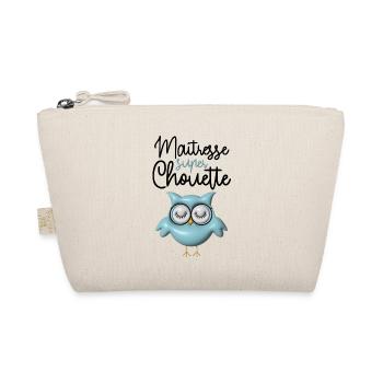 Maîtresse super chouette bleue 3D - Trousse biologique - nature - Devant