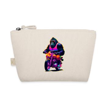 Gorille en moto avec des lunettes de soleil - Trousse biologique - nature - Devant