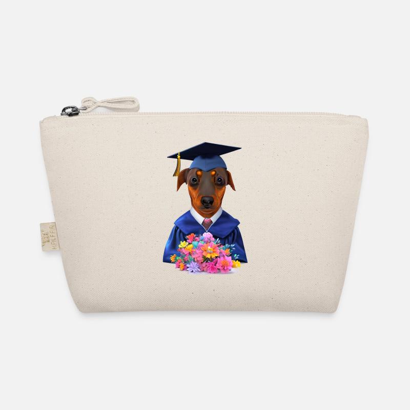 Bachelor Hunde Dobermann Schulabschluss Studium Bio-Täschchen