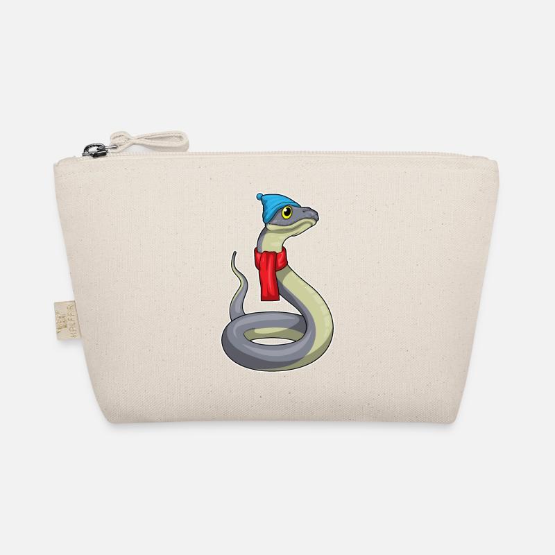 Snake Winter Scarf Hat Organic Pouch