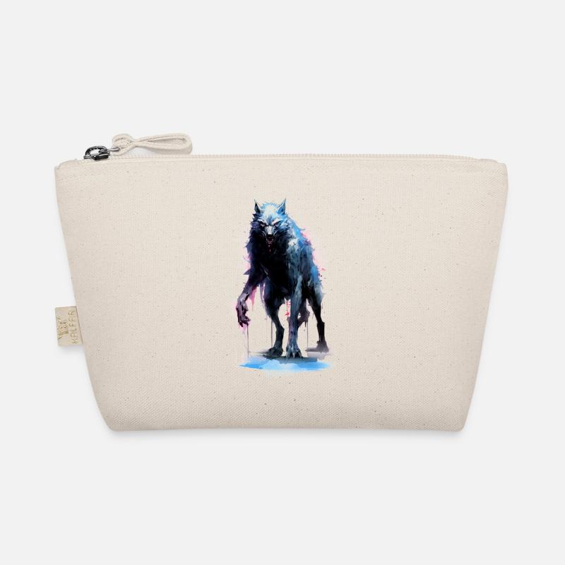 Gruseliger Wolf Bio-Täschchen