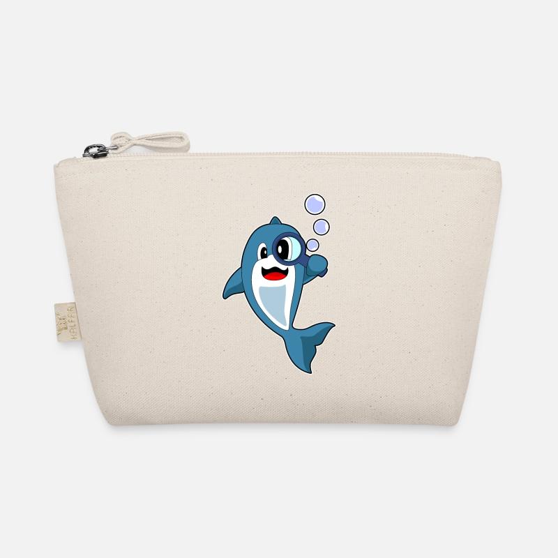Dolphin Detective Magnifier Organic Pouch