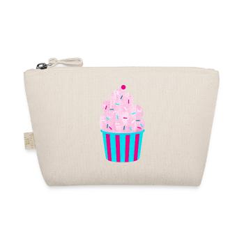 Icecream Cup Deko Eis Streifen Sommer Fun Fan - Bio-Täschchen - Natur - Vorne