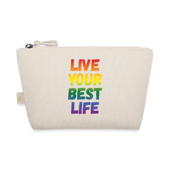 LGBT Pride Month - Live Your Best Life - Organic Pouch - nature - Front