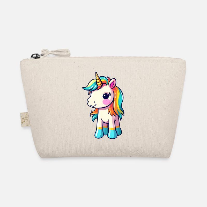 Einhorn-Pride-Design | Einhorn | Regenbogen Bio-Täschchen