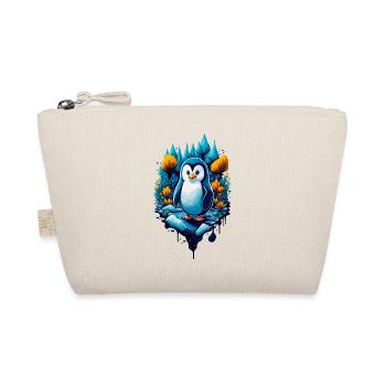 Niedlicher cooler Pinguin - Bio-Täschchen - Natur - Vorne