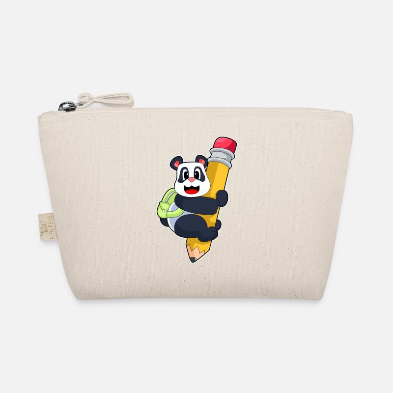 Panda Student Pencil Organic Pouch
