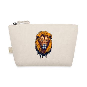 Lion I Big Cat of the African Savannah I Gift - Organic Pouch - nature - Front