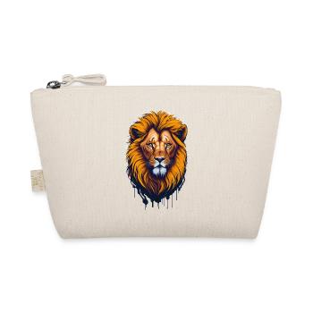 Lion I Big Cat of the African Savannah I Gift - Organic Pouch - nature - Front
