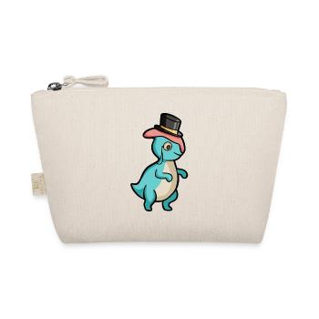 hugadino Parasaurolophus dino, cute dinosaur - Organic Pouch - nature - Front