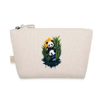 Cute pandas - Organic Pouch - nature - Front