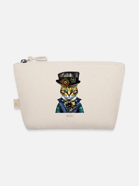 Crazy Cat- Hat - Bio-Täschchen - Natur