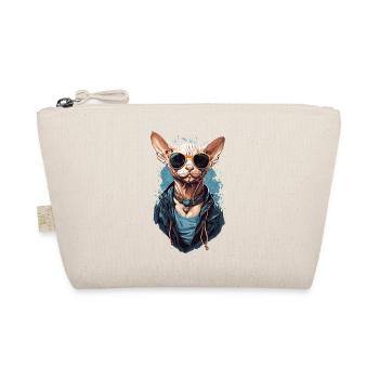 Cool Sphinx Cat Modern Cat Design - Organic Pouch - nature - Front