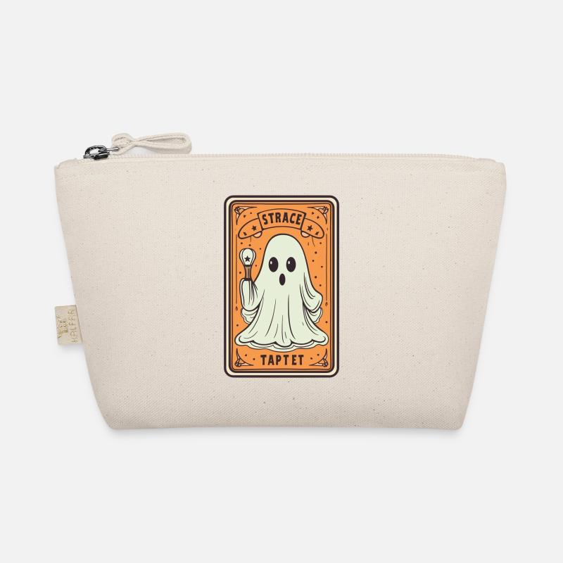 Tarot Card Ghost with Stick Organic Pouch