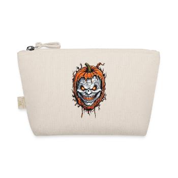 Creepy Horror Halloween Pumpkin Design - Trousse biologique - nature - Devant