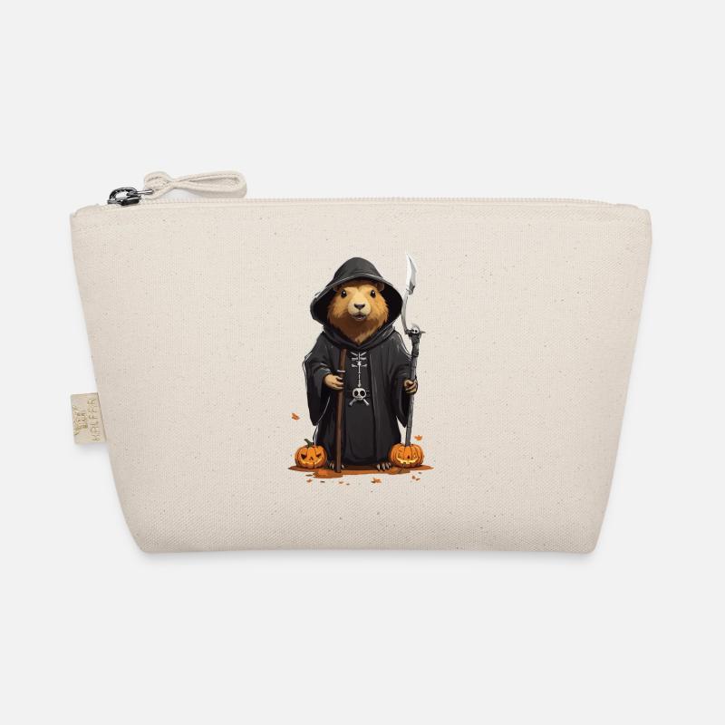 Lustiges Halloween Capybara Sensenmann Design Bio-Täschchen