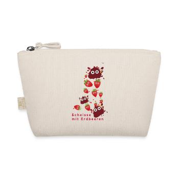Erdbeeren, Erdbeere, Farbe,scheisse mit Erdbeeren - Bio-Täschchen - Natur - Vorne