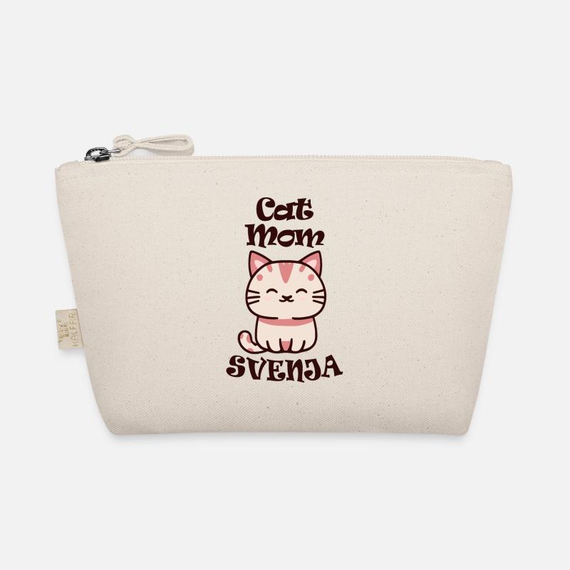 Svenja Surname First name with cat Organic Pouch