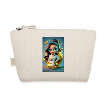 Fille assise sur un sceau d’or - Trousse biologique - nature - Devant