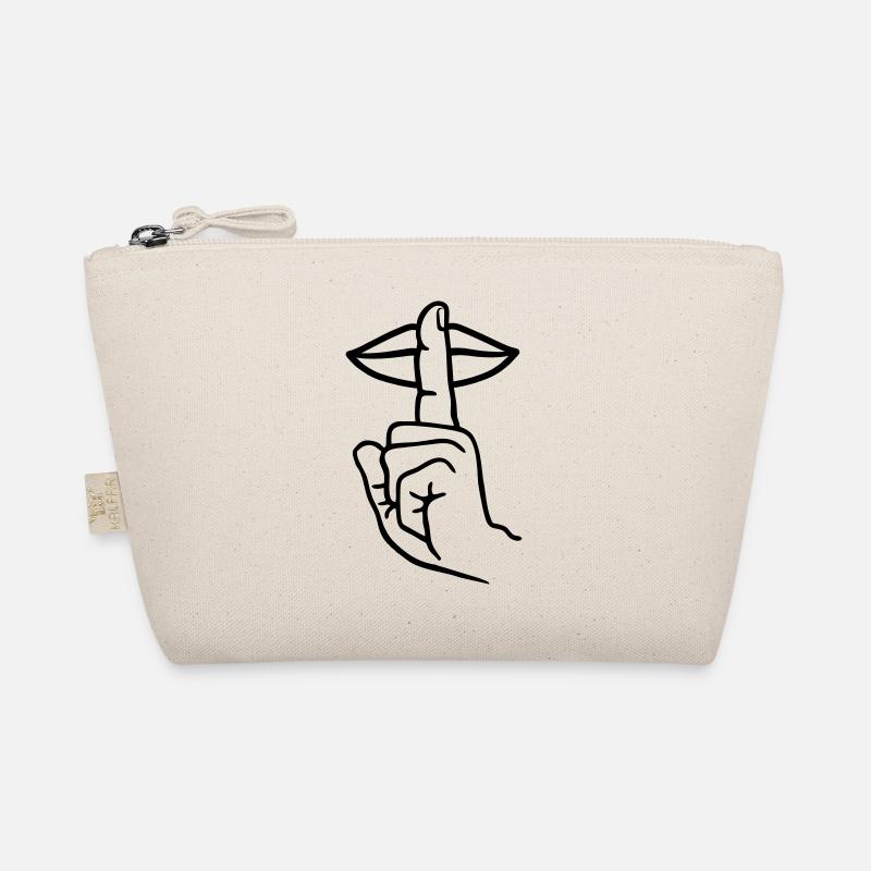 Hand mit Fingerstille, Handgeste Bio-Täschchen