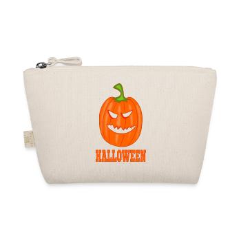 Pumpkin Halloween with lettering - Organic Pouch - nature - Front
