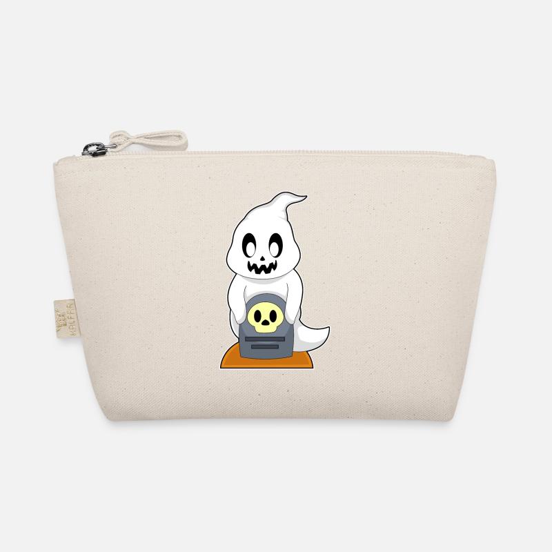 Ghost Halloween Grave Organic Pouch