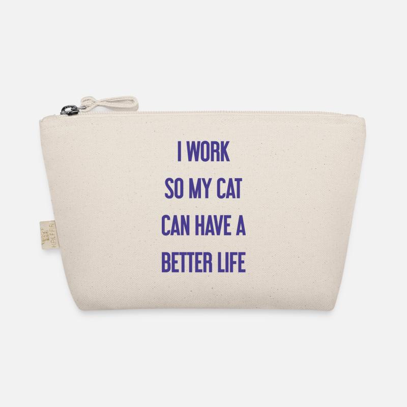 I'm working for a better cat's life! - Organic Pouch - nature