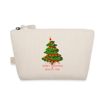 Merry Christmas - Bio-Täschchen - Natur - Vorne