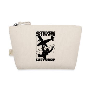 Funny Skydiver Quote: Perfect Gift! - Organic Pouch - nature - Front