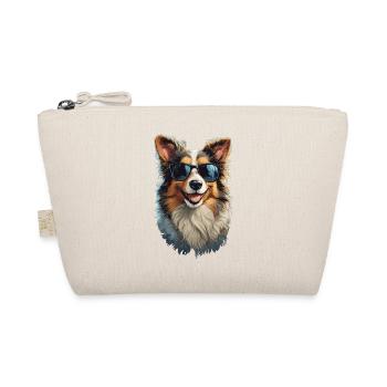 Border Collie Freund Begleiter Hunde Design - Bio-Täschchen - Natur - Vorne