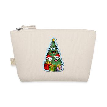 funny christmas tree - Organic Pouch - nature - Front