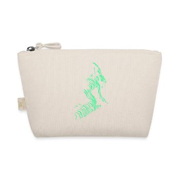 Beautiful female paint art zebra colorful woman - Organic Pouch - nature - Front