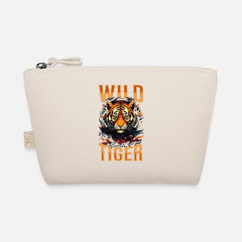 Tiger, Tiger Head, Big Cat, Predator, Wild, Strong Organic Pouch