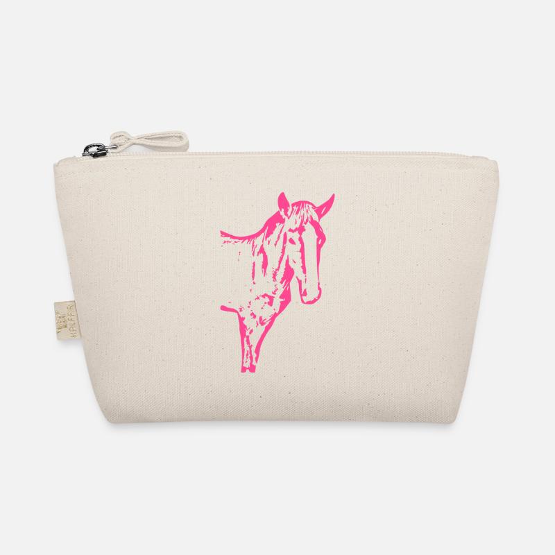 Pferd rosa pink, Fohlen Bio-Täschchen