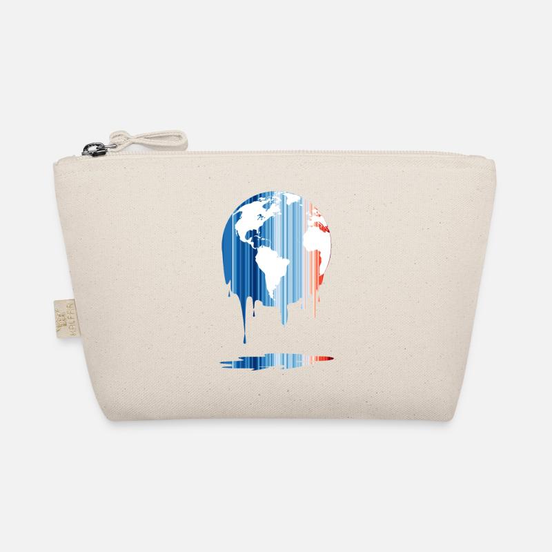 Warming Stripes World Temperaturänderung 1850-2022 Bio-Täschchen