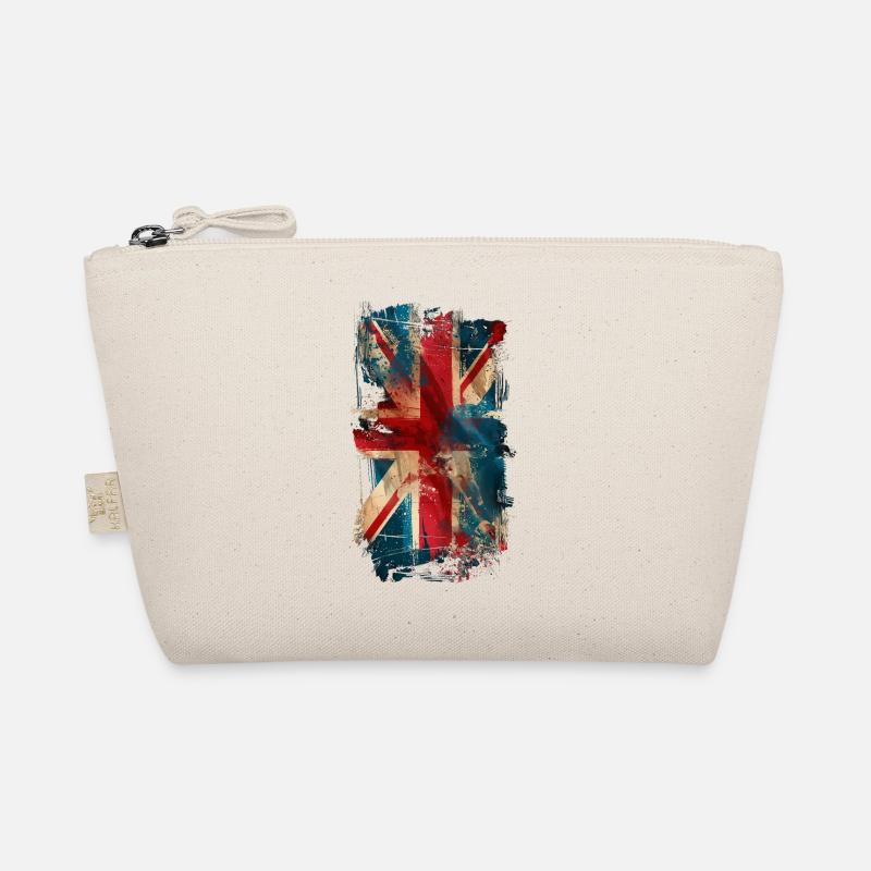 Vintage Union Jack - Organic Pouch - nature