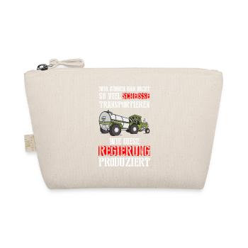 We can't transport so much shit - Organic Pouch - nature - Front