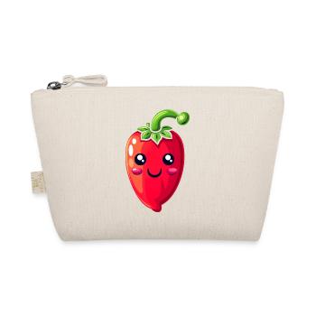 Chili Kids Motif - Organic Pouch - nature - Front