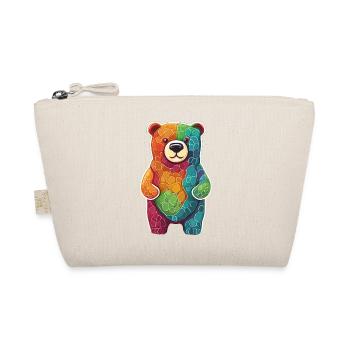 Cool Colorful Bear Gummy Bear Brown Bear Animal - Organic Pouch - nature - Front