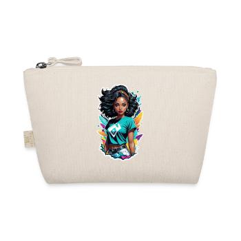 Afro Woman - Beauty - Organic Pouch - nature - Front
