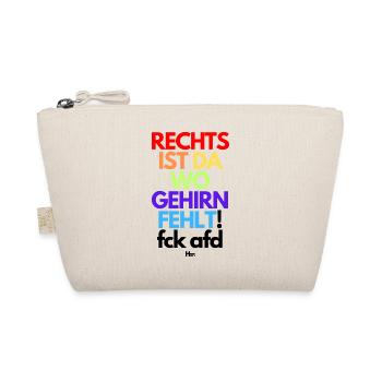 RECHTS fehlt Gehirn - Bio-Täschchen - Natur - Vorne